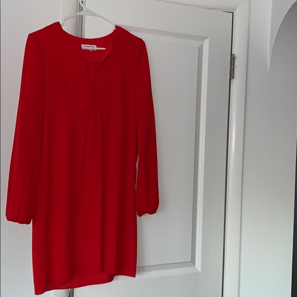 Red Long Sleeve Dress (xs)